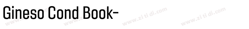 Gineso Cond Book字体转换